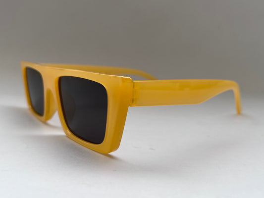 LIMBO YELLOW FROSTED STRAIGHT SUNGLASSES