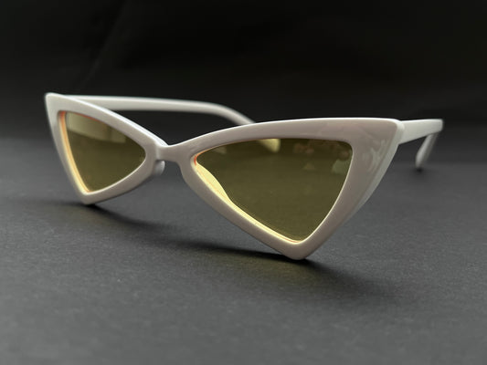 SUNSET TINTED YELLOW CAT-EYE SHADES
