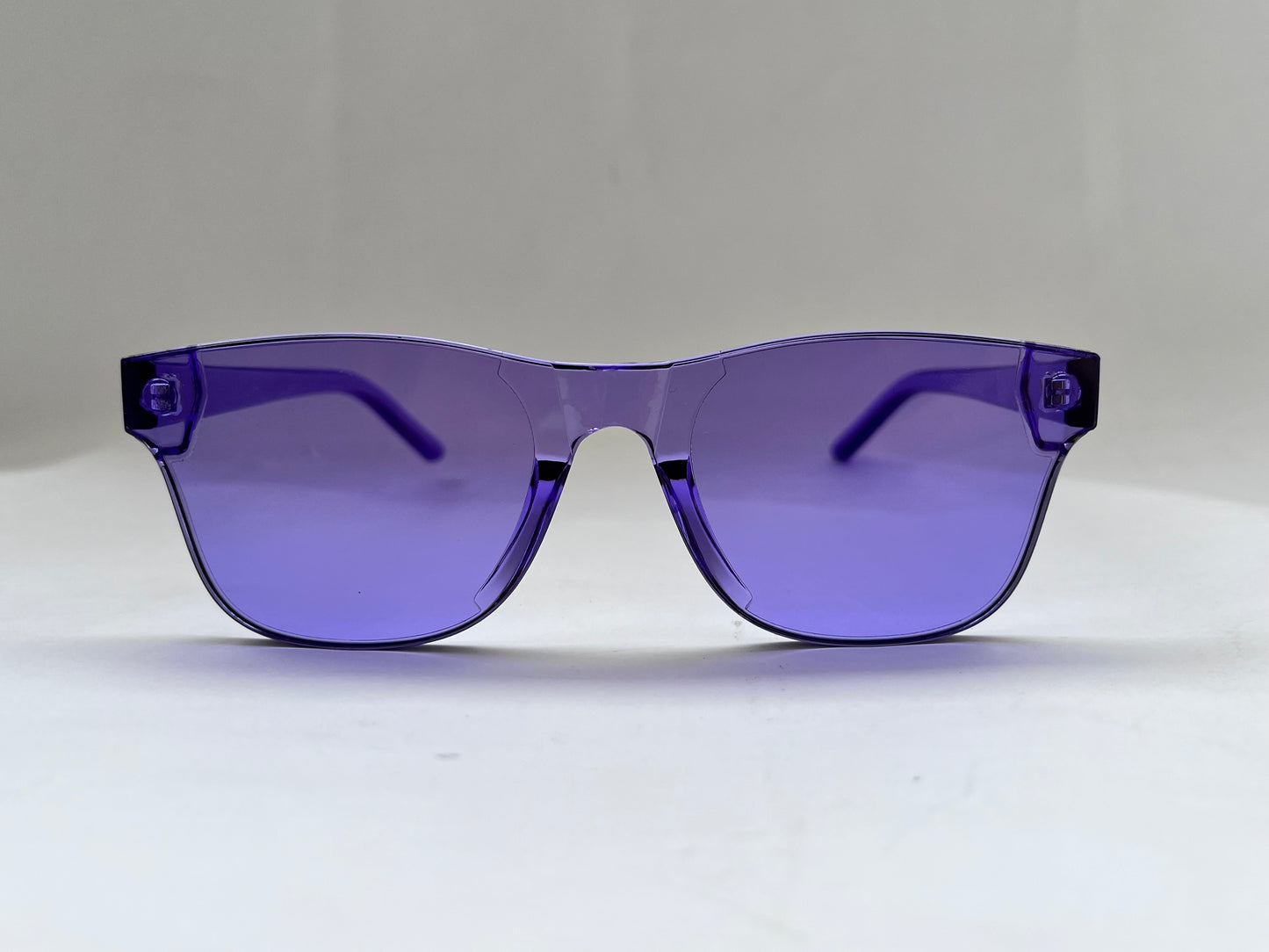 FRAMELESS PURPLE GLASS SHADES