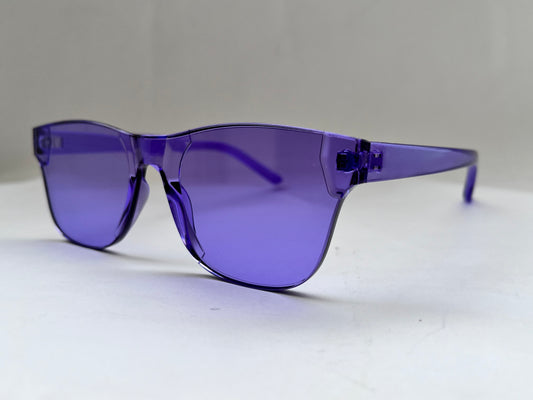 FRAMELESS PURPLE GLASS SHADES