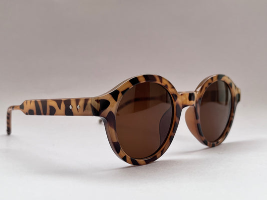 JUNGLE VIBE LEOPARD ROUND SHADES