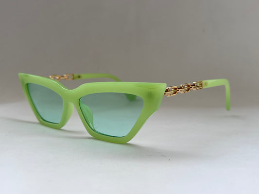 GRASSHOPPER FT.GOLD CHAIN GREEN SHADES