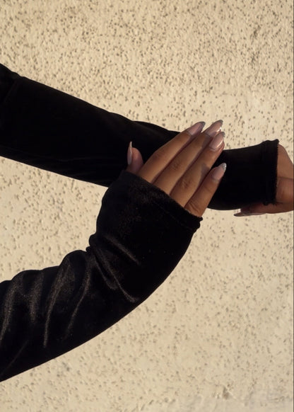 SHADOW l BLACK VELVET CO-ORD SET