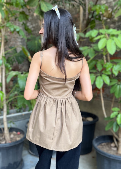 MILA TOP [faded olive]