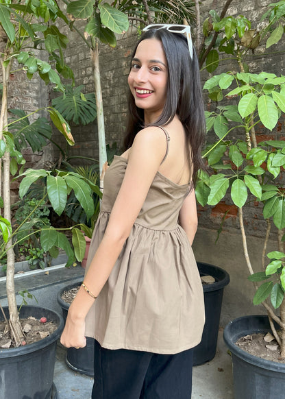 MILA TOP [faded olive]