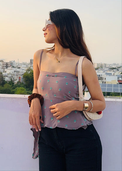RAYA TOP [faded lavender]