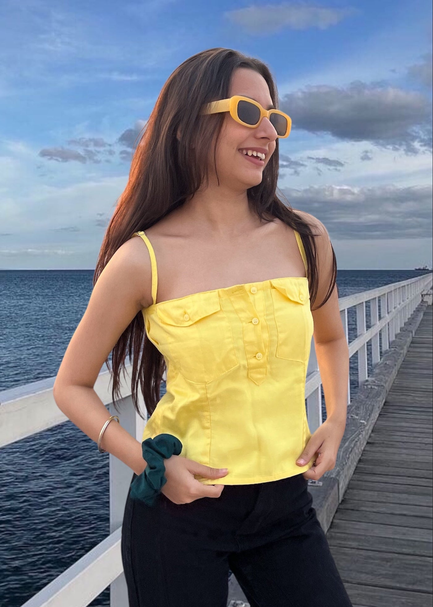CHLOE TOP {Lemon Yellow}