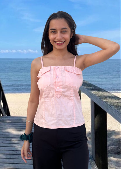 CHLOE TOP {Baby pink}