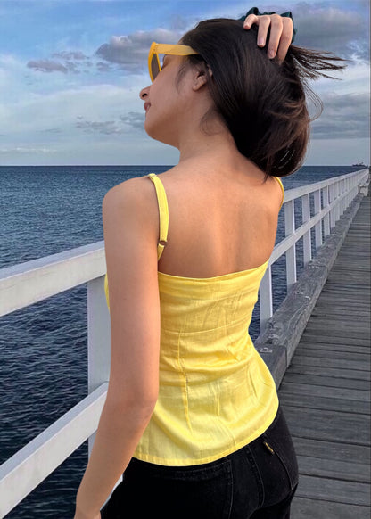 CHLOE TOP {Lemon Yellow}
