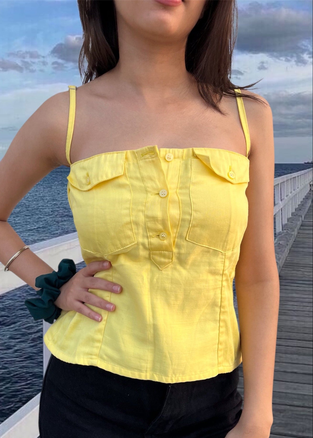 CHLOE TOP {Lemon Yellow}