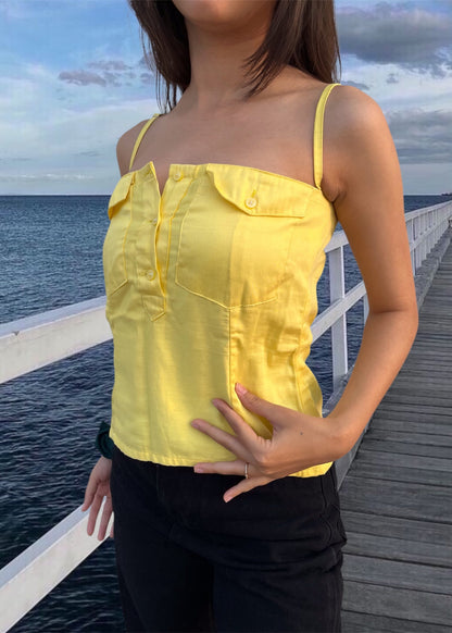CHLOE TOP {Lemon Yellow}