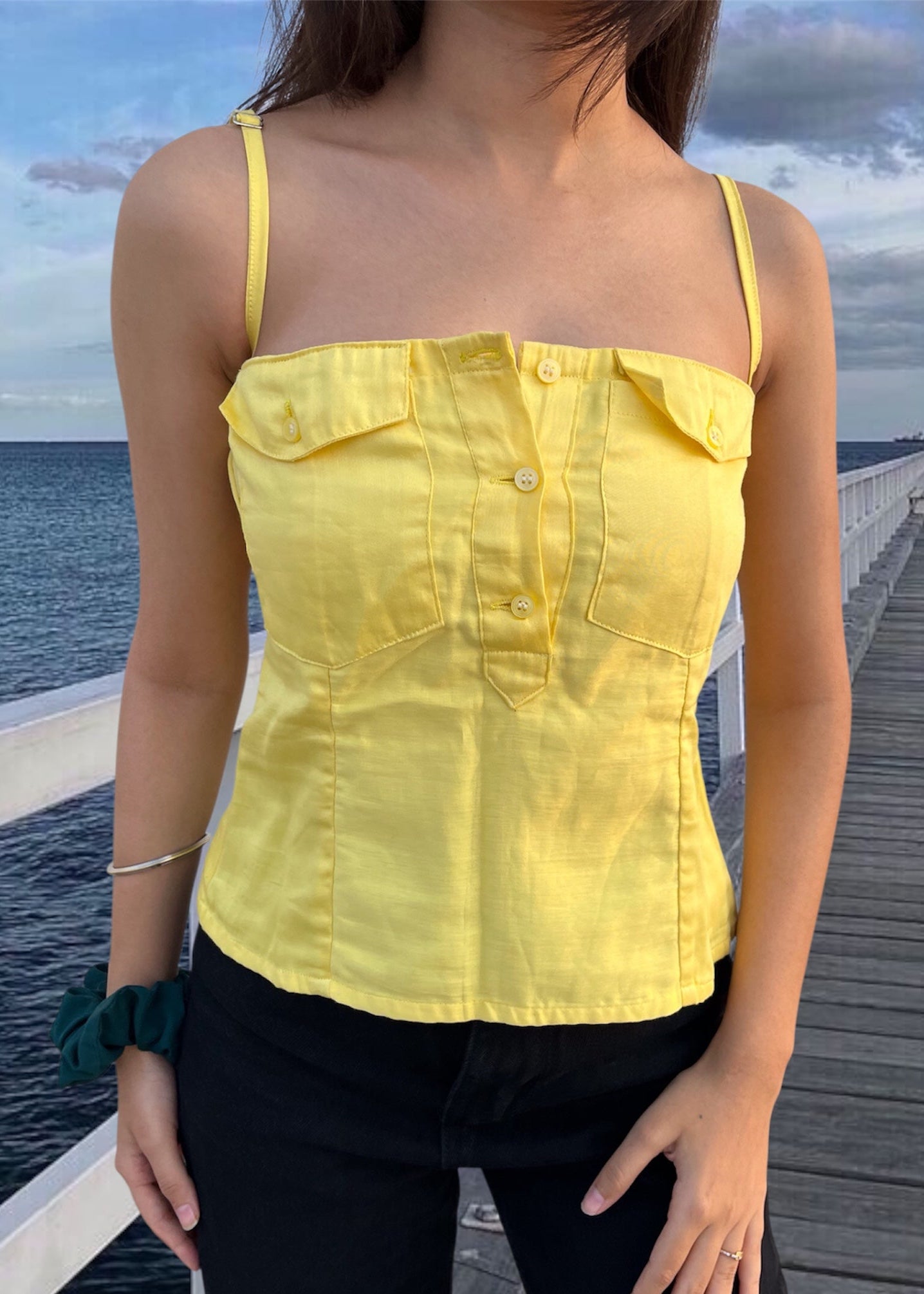 CHLOE TOP {Lemon Yellow}