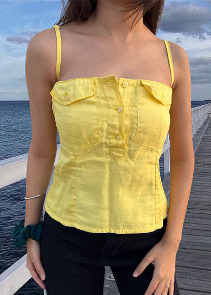 CHLOE TOP {Lemon Yellow}