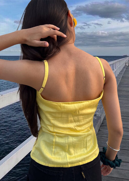 CHLOE TOP {Lemon Yellow}