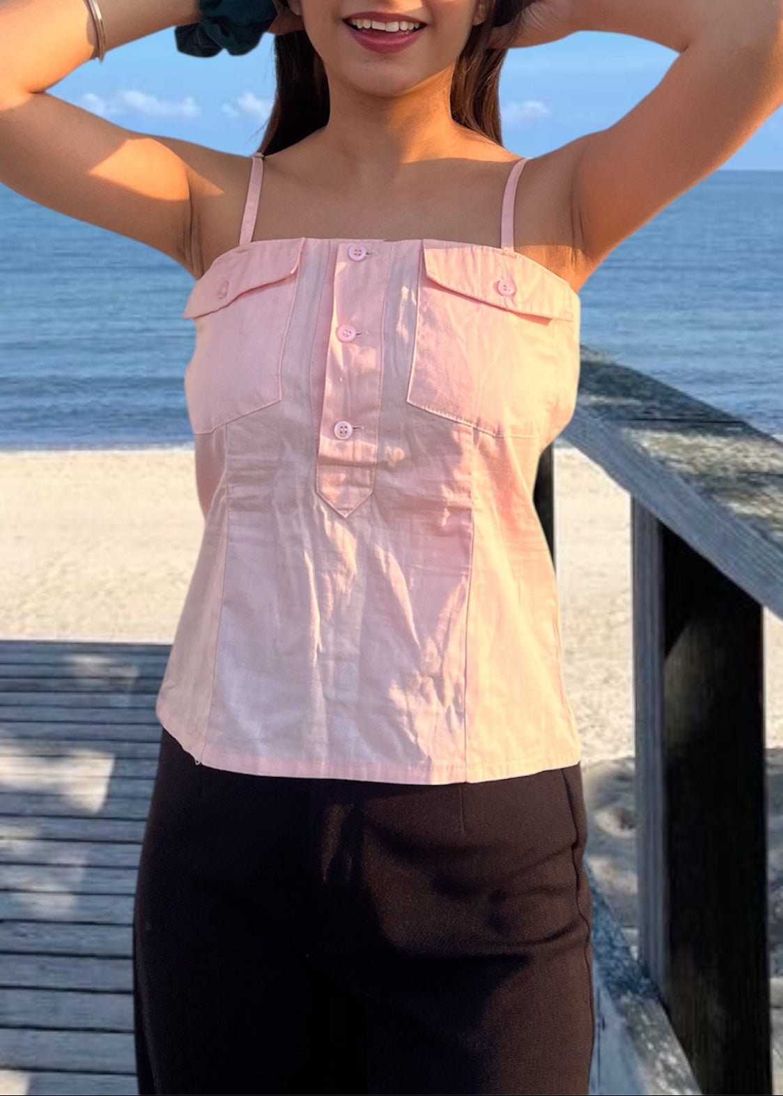 CHLOE TOP {Baby pink}