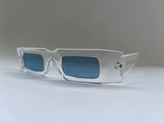 ICEWAVE CLEAR FRAME BLUE TINTED GOGGLES