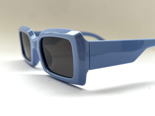 ELECTRIC BLUE RECTANGULAR SHADES [POWDER BLUE]