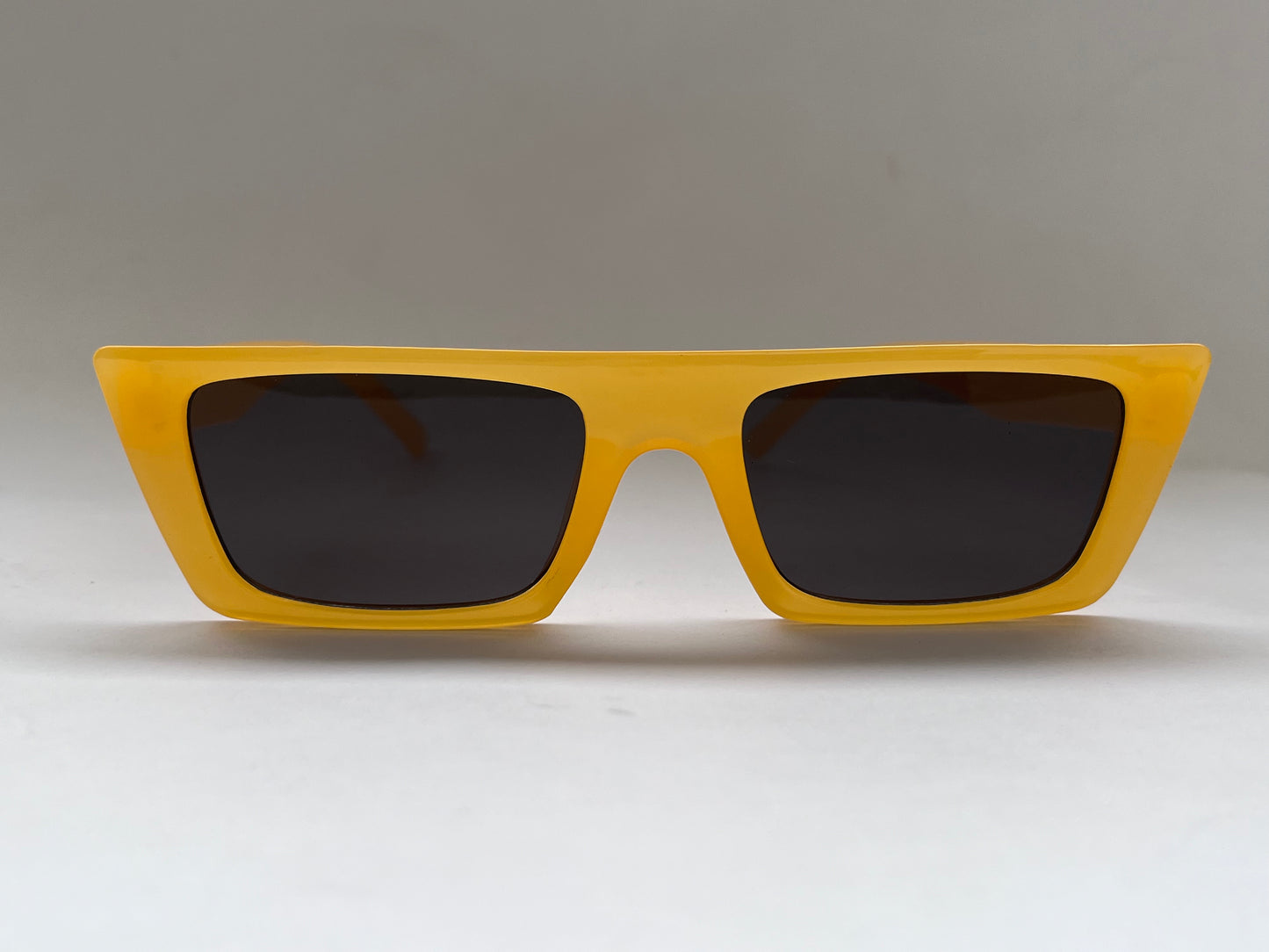 LIMBO YELLOW FROSTED STRAIGHT SUNGLASSES