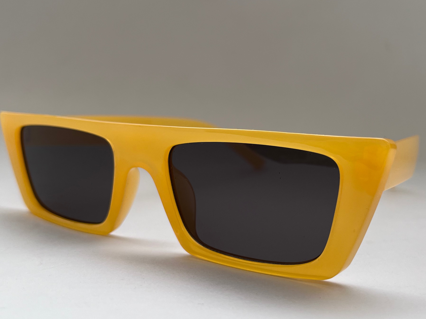 LIMBO YELLOW FROSTED STRAIGHT SUNGLASSES