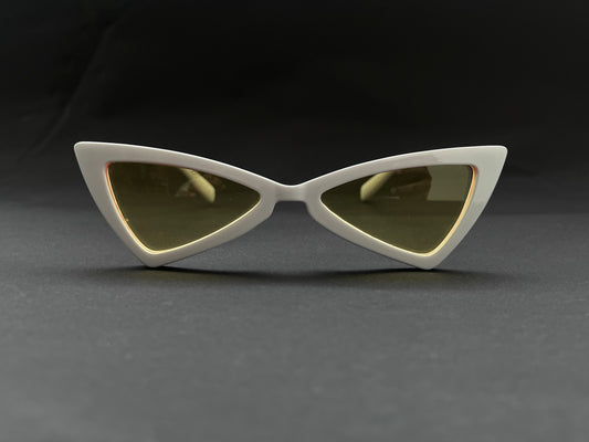 SUNSET TINTED YELLOW CAT-EYE SHADES