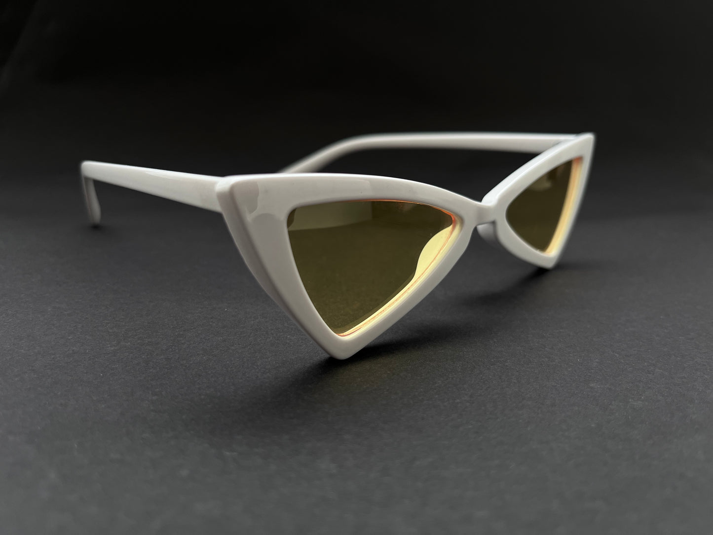 SUNSET TINTED YELLOW CAT-EYE SHADES