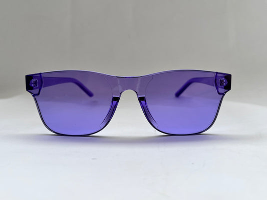 FRAMELESS PURPLE GLASS SHADES