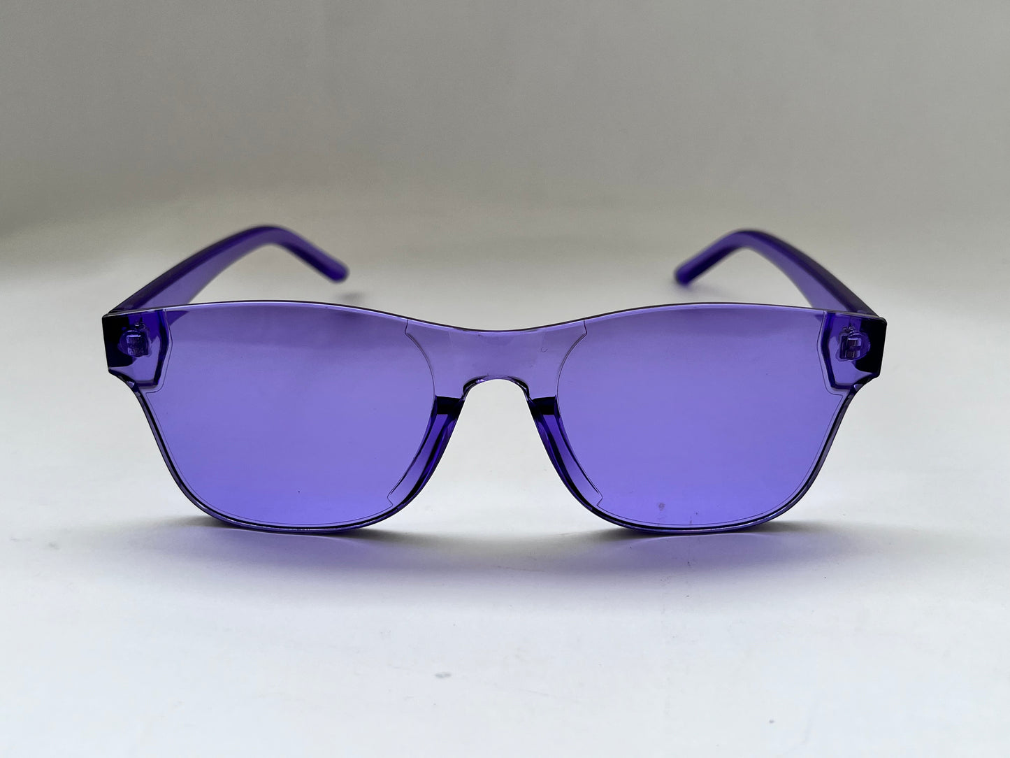 FRAMELESS PURPLE GLASS SHADES