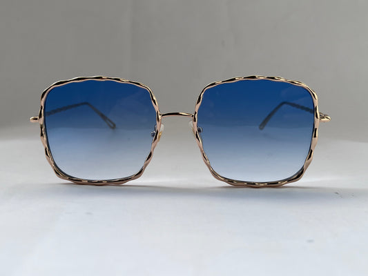 GOLDEN TWIST BLUE GRADIENT LUXE SHADES