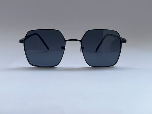 BLACK CLASSIC UNISEX SQUARE SUNGLASSES